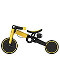 T801 Беговел-велосипед, трансформер 2 в 1, съёмные педали, без  ручки, колеса пвх / Желтый цвет, фото 2
