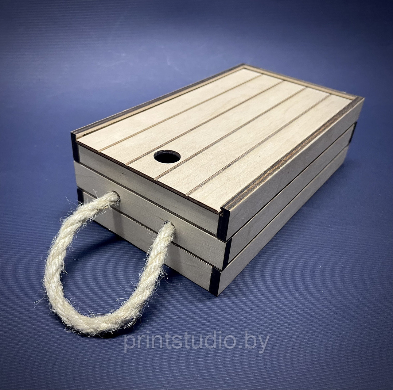 Подарочная коробка с веревочными ручками - фото 3 - id-p175543620