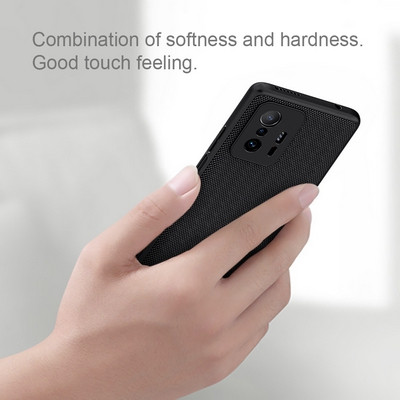 Чехол Nillkin Textured Case Черный (без защиты для камеры) для Xiaomi 11T /11T Pro - фото 4 - id-p175490367