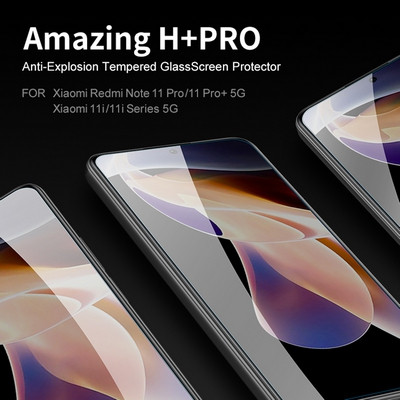 Защитное стекло Nillkin Amazing H+PRO для Xiaomi Redmi Note 11 Pro+ 5G - фото 5 - id-p175490395