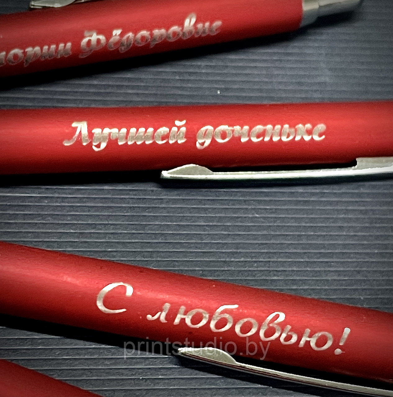 Лазерная гравировка на ручках