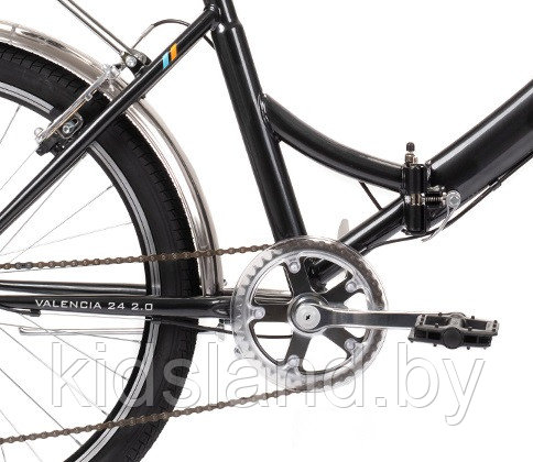 Велосипед Forward Valencia 24 2.0" (черный/оранжевый) - фото 5 - id-p175545921