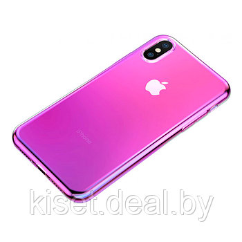 Чехол Baseus Glow WIAPIPH61-XG04 для iPhone XR розовый