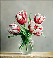 Картина стразами "Распускающиеся тюльпаны"