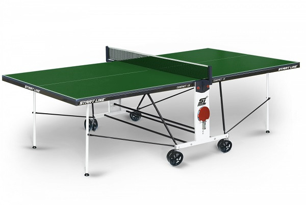 Теннисный стол Start line Compact LX green - фото 1 - id-p175466785