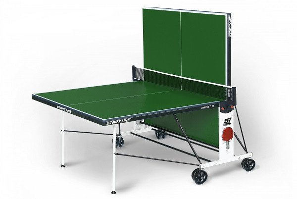 Теннисный стол Start line Compact LX green - фото 2 - id-p175466785