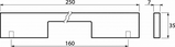 Ручка мебельная 198 м.ц.160 мм алюминий хром RQ198A.160CP, фото 3