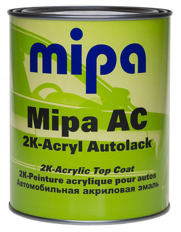 MIPA 240010001 2K-HS-Acryl-Fertigtöne Rallye schwarz matt Краска акриловая черная матовая 1л, фото 2