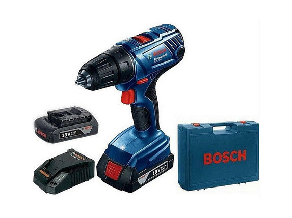 Аккум. дрель-шуруповерт BOSCH GSR 180-LI в чем. (18.0 В, 2 акк., 2.0 А/ч Li-Ion, 2 скор., 54 Нм, шурупы до 10, фото 2
