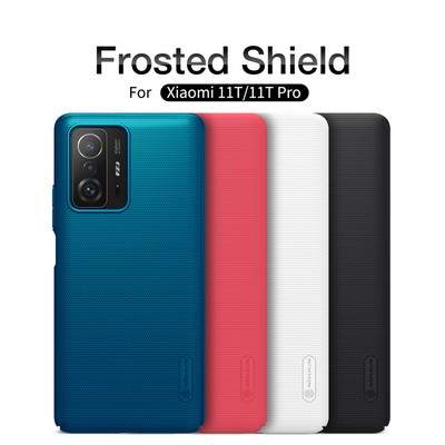Пластиковый чехол с подставкой Nillkin Super Frosted Shield Черный для Xiaomi 11T /11T Pro - фото 5 - id-p175584005