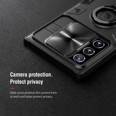 Противоударная-накладка Nillkin CamShield Armor Черная для Samsung Galaxy Note 20 Ultra - фото 5 - id-p175583565