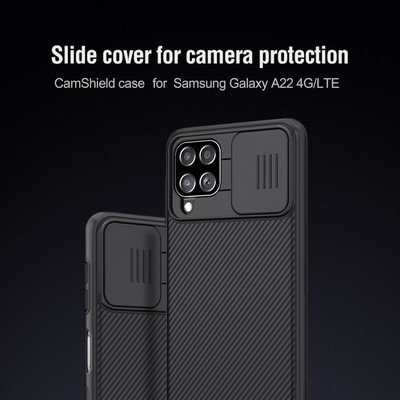 Чехол-накладка Nillkin CamShield Черная для Samsung Galaxy A22 - фото 7 - id-p175583862