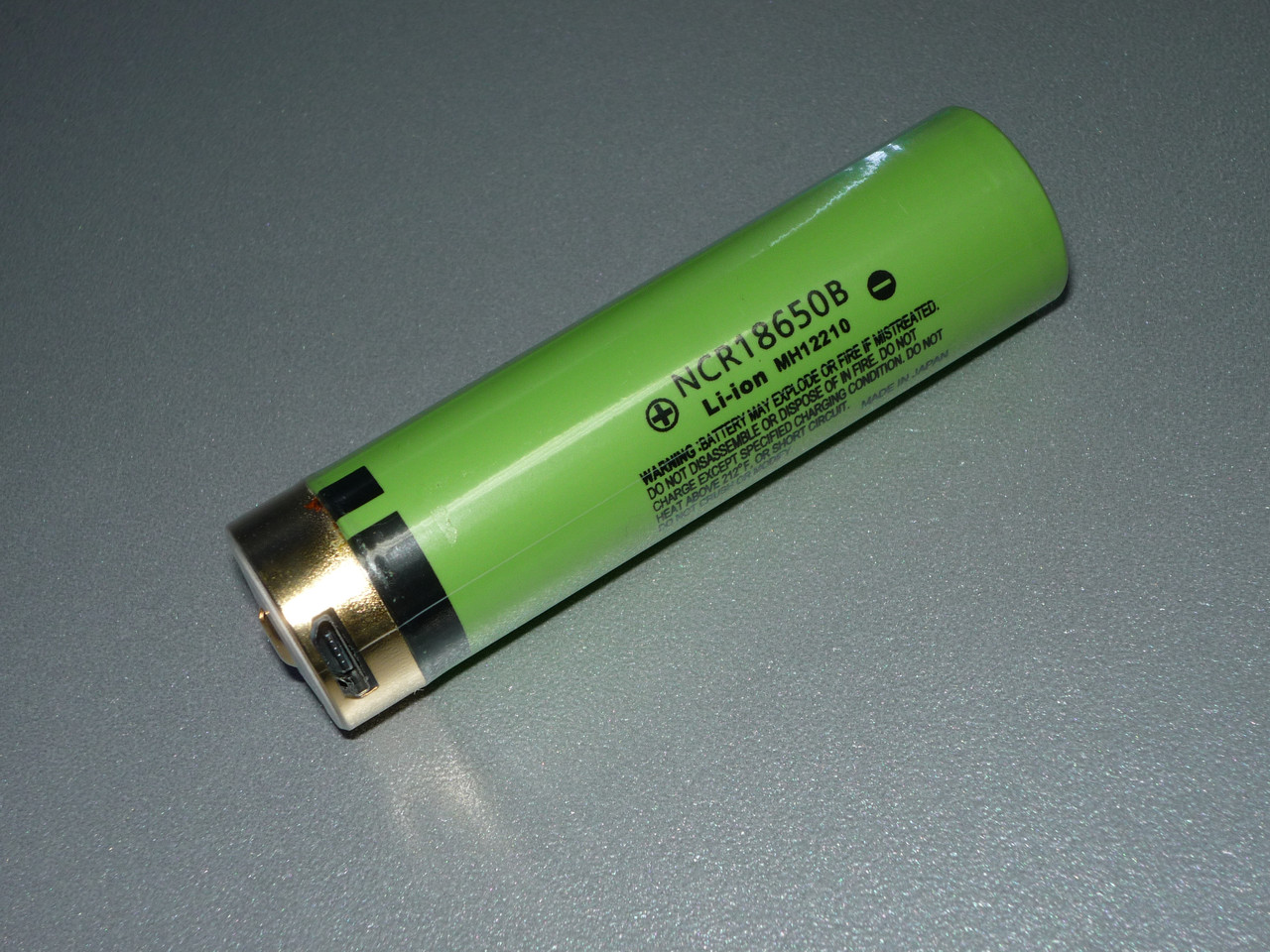 Аккумулятор 18650 3400mAh - Panasonic 3400mAh, 3.7v, NCR18650B, с зарядкой через Type-C - фото 1 - id-p175590174