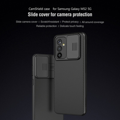 Чехол-накладка Nillkin CamShield Черная для Samsung Galaxy M52 - фото 8 - id-p175603084