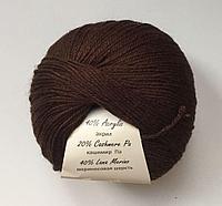 Пряжа Gazzal Baby Wool цвет 807 коричневый