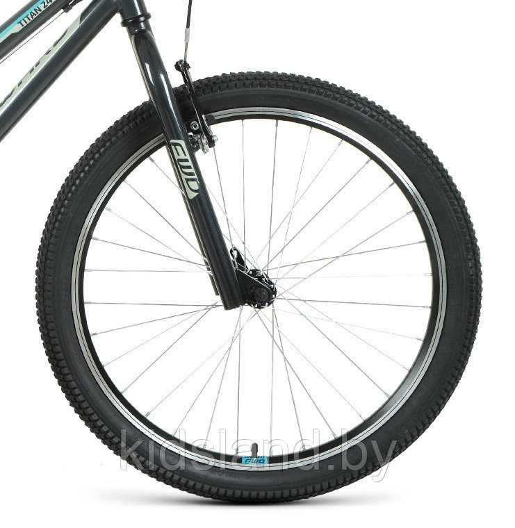 Велосипед Forward Titan Dick 24 2.1" (темно-серый/бирюзовый) - фото 7 - id-p175612265