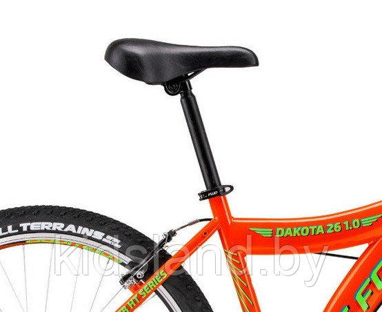 Велосипед Forward Dakota 26 1.0 (оранжевый/ярко-зеденый) - фото 2 - id-p117641533