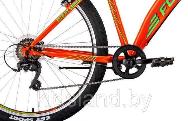 Велосипед Forward Dakota 26 1.0 (оранжевый/ярко-зеденый) - фото 3 - id-p117641533