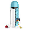 Таблетница-органайзер на каждый день Pill & Vitamin Organizer с бутылкой для воды, фото 9