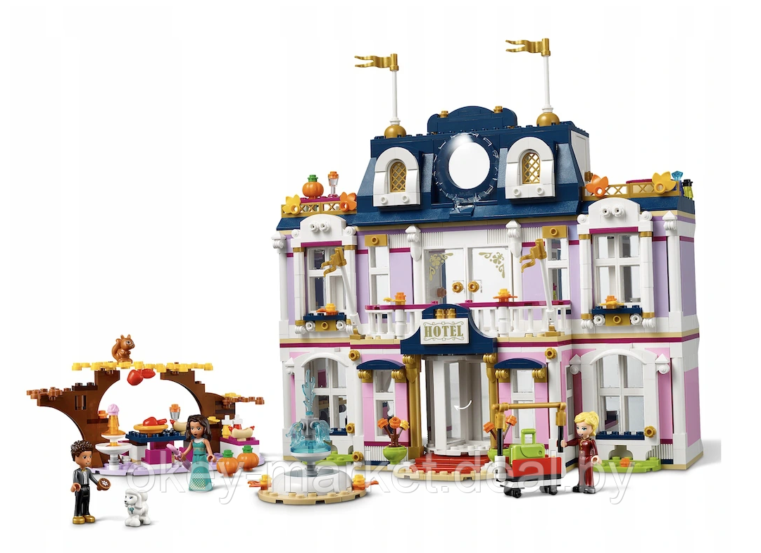 Конструктор LEGO Friends 41684 Гранд-отель Хартлейк Сити - фото 2 - id-p175622033