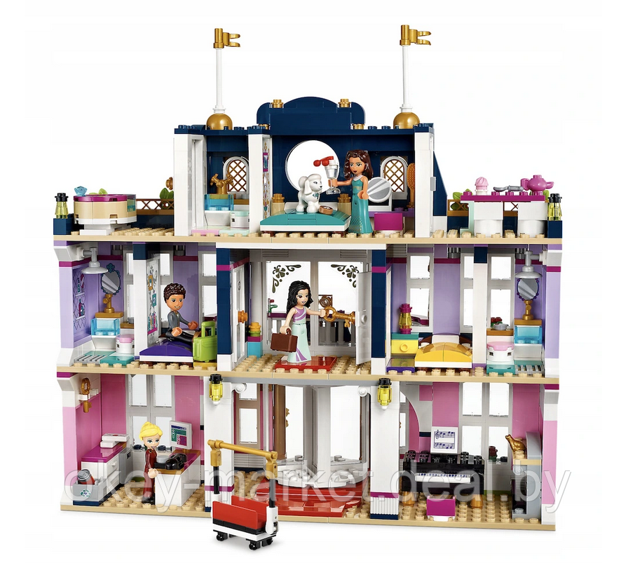 Конструктор LEGO Friends 41684 Гранд-отель Хартлейк Сити - фото 7 - id-p175622033