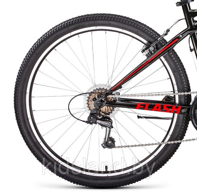 Велосипед Forward Flash 26 1.0 (черный/красный) - фото 5 - id-p117647883