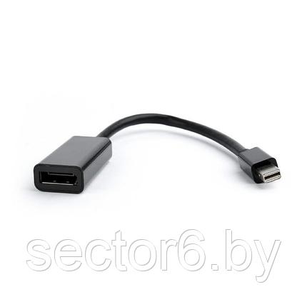 Cablexpert Переходник miniDisplayPort - DisplayPort, 20M/20F, длина 16см, черный (A-mDPM-DPF-001) Gembird, фото 2