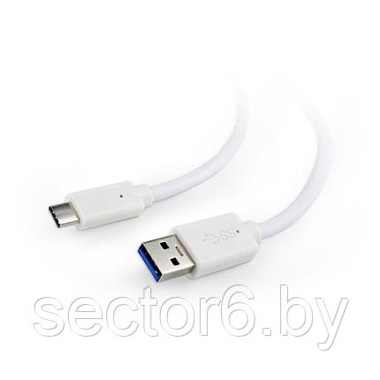 Cablexpert Кабель USB3.0 AM/USB Type-C, 1м, белый, пакет (CCP-USB3-AMCM-1M-W) Gembird Cablexpert Кабель USB3.0, фото 2