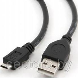 Cablexpert Кабель USB 2.0 Pro AM/microBM 5P, 3м, экран, черный (CCP-mUSB2-AMBM-10 ) Gembird Cablexpert Кабель