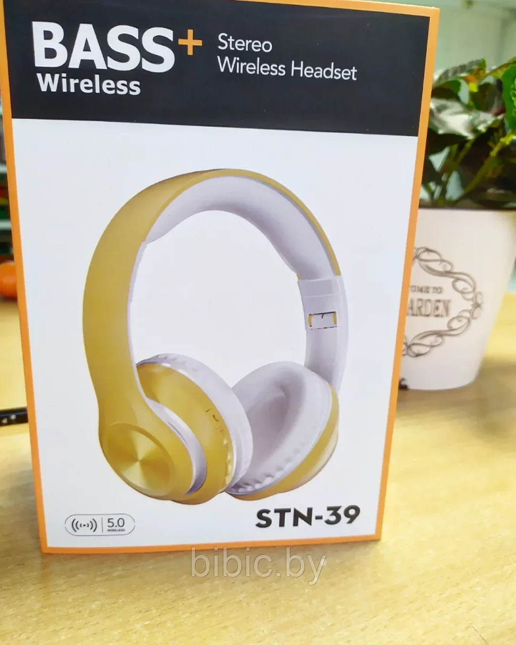 Беспроводные светящиеся наушники WIRELESS SNT- 59 цвет черный - фото 2 - id-p175634470