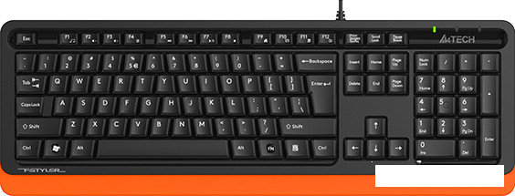 Клавиатура A4Tech Fstyler FKS10 (черный/оранжевый), фото 2