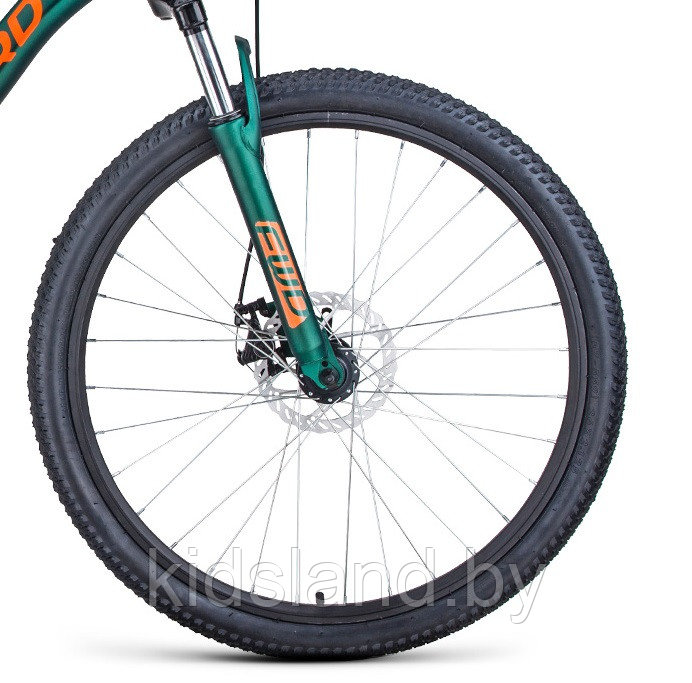 Велосипед Forward Hardi 26 2.1 D" (зеленый матовый/оранжевый) - фото 7 - id-p117659972