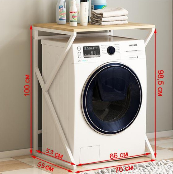 Стойка стеллаж для стиральной машины каркас металлический DPG606 - фото 2 - id-p175651622