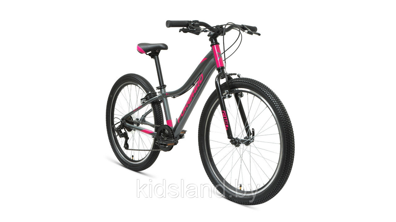 Велосипед Forward Jade 24 1.0" (серый/розовый) - фото 2 - id-p118618165