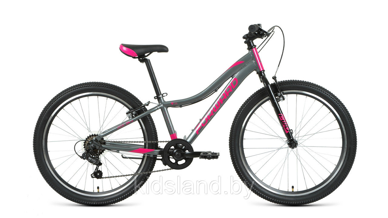 Велосипед Forward Jade 24 1.0"  (серый/розовый), фото 1