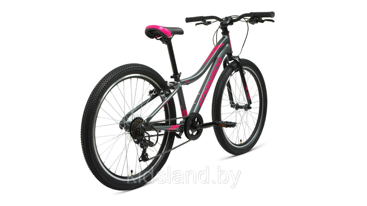 Велосипед Forward Jade 24 1.0" (серый/розовый) - фото 3 - id-p118618165