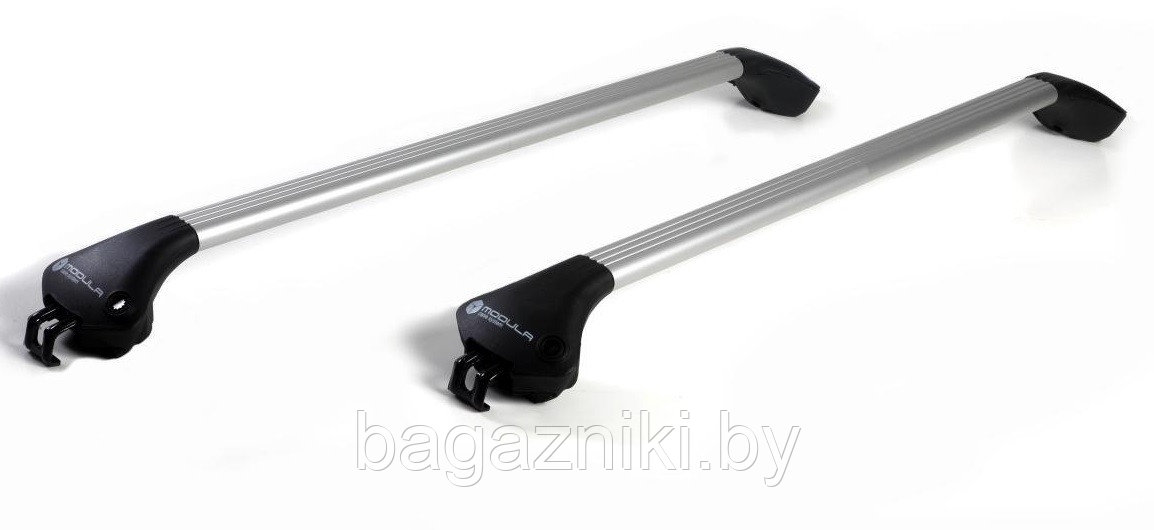 Багажник на крышу авто Modula Oval Bar System AL for closed railing (на интегрированные рейлинги) - фото 1 - id-p175652170