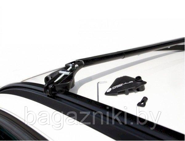 Багажник на крышу авто Modula Oval Bar System (BLACK) for closed railing (на интегрированные рейлинги) - фото 3 - id-p175652107