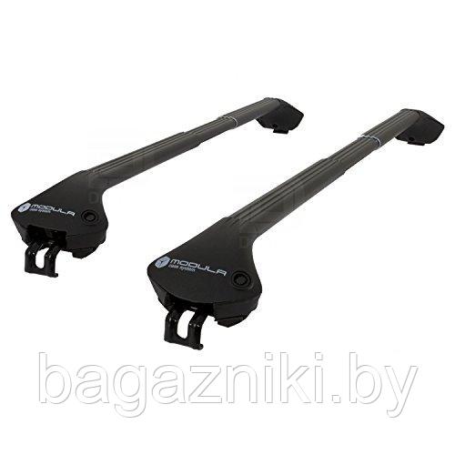 Багажник на крышу авто Modula Oval Bar System (BLACK) for closed railing (на интегрированные рейлинги) - фото 1 - id-p175652107