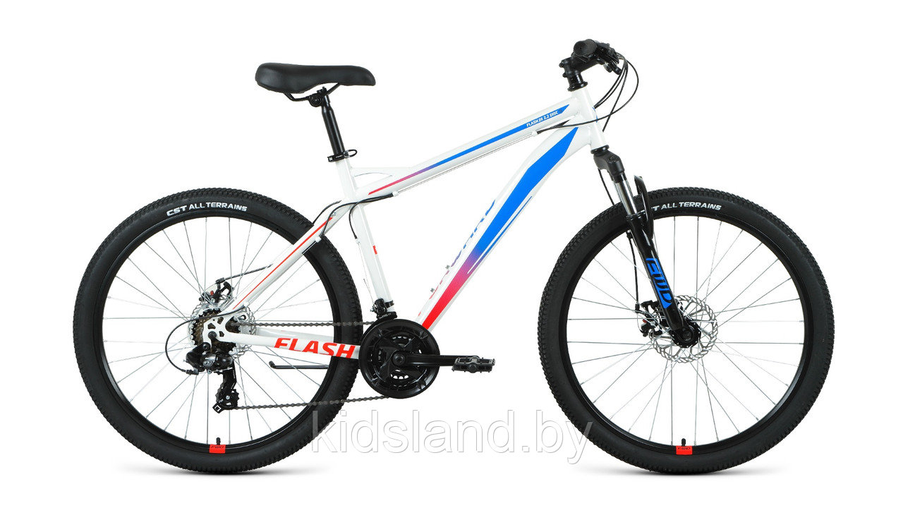 Велосипед Forward Flash 26 2.2 S" (белый/голубой)