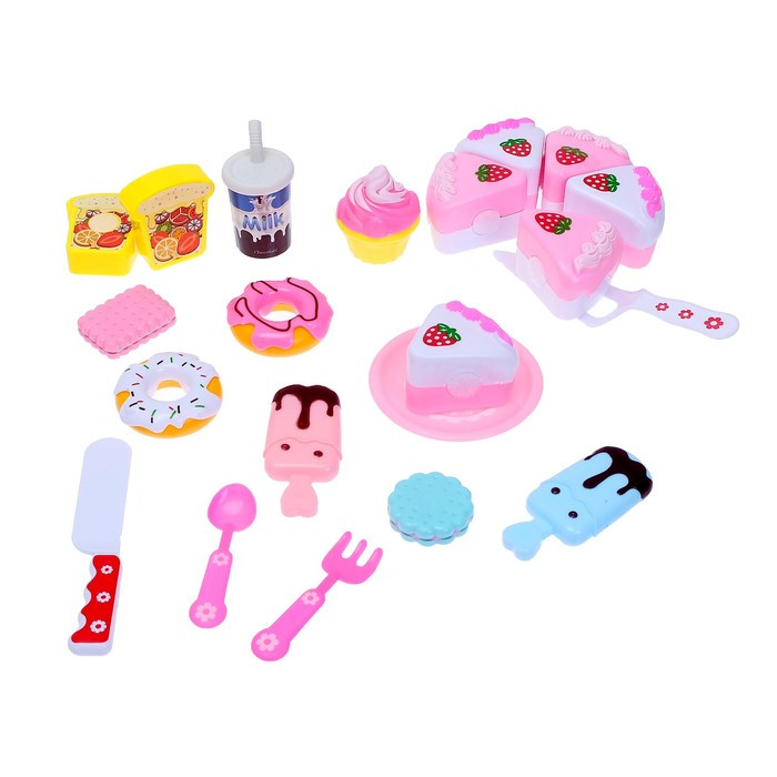 Игровой набор продуктов «Тортик», с посудой - фото 2 - id-p175657009