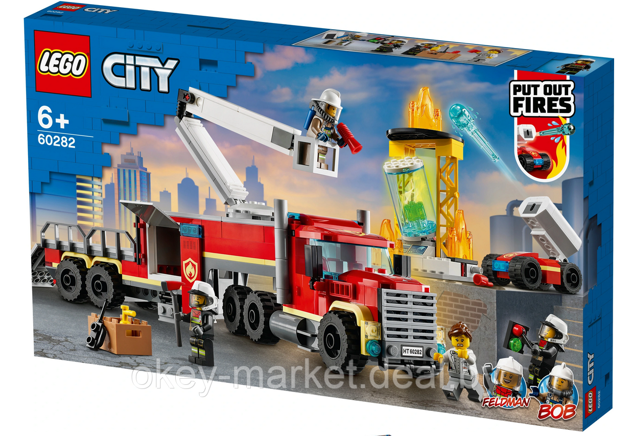 Конструктор LEGO City Команда пожарных 60282 - фото 2 - id-p175657319