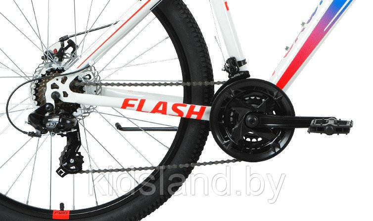 Велосипед Forward Flash 26 2.0 D" (белый/голубой) - фото 4 - id-p175658790
