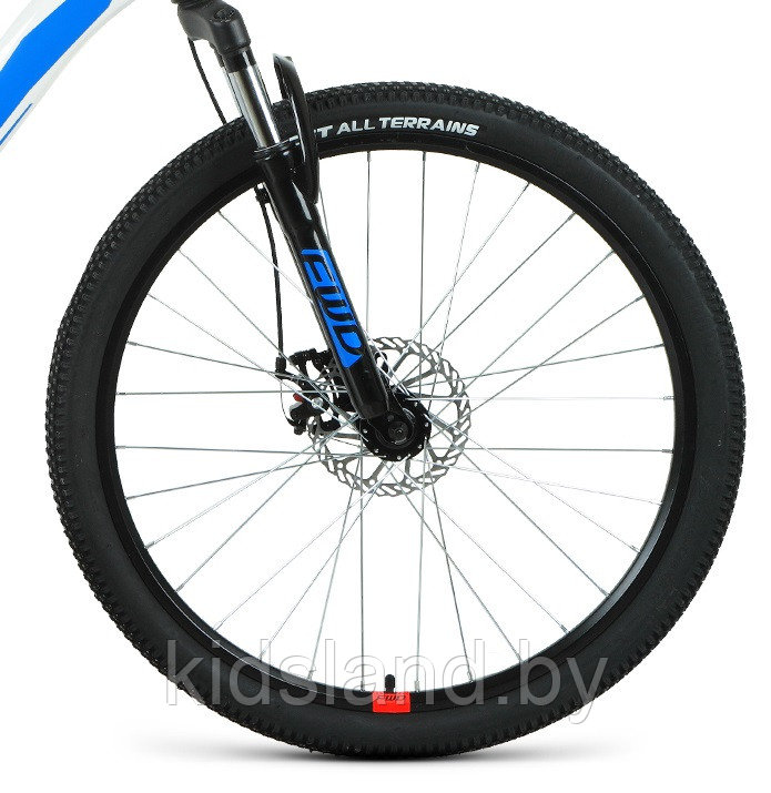 Велосипед Forward Flash 26 2.0 D" (белый/голубой) - фото 6 - id-p175658790