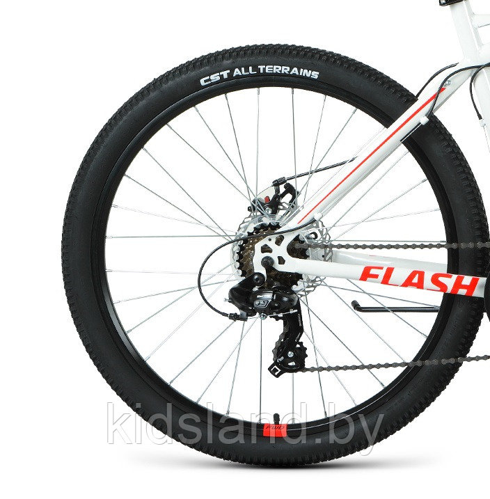 Велосипед Forward Flash 26 2.0 D" (белый/голубой) - фото 7 - id-p175658790