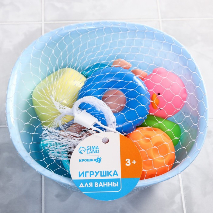 Набор игрушек для ванны «Игры малыша», 10 предметов - фото 5 - id-p175659899