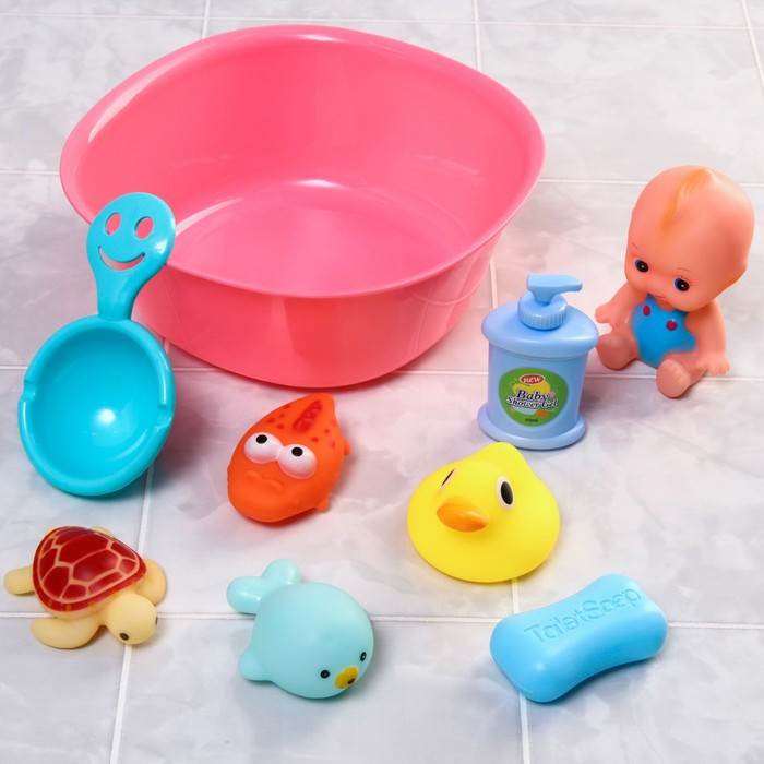 Набор игрушек для игры в ванне «Игры малыша» - фото 1 - id-p175659900