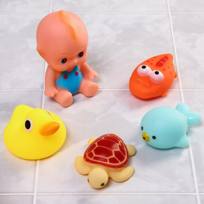 Набор игрушек для игры в ванне «Игры малыша» - фото 2 - id-p175659900