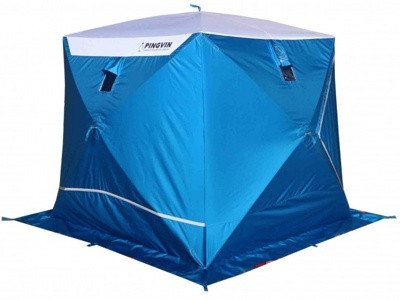 Зимняя палатка Призма Премиум STRONG (2-сл) 225*215 (бело-синий) - фото 1 - id-p175675059