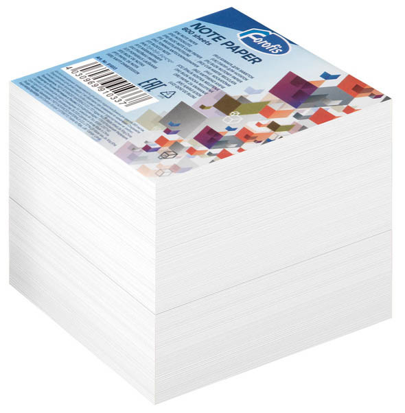 Бумага для заметок FOROFIS 85x85 мм 800 листов белая (цена с НДС) - фото 1 - id-p175676407